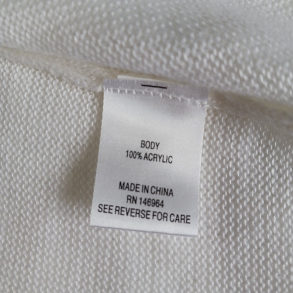 Signature by Robbie Bee Cream Cardigan - Picture 7 of 8